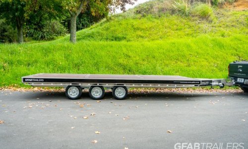 GFAB Triple Axle Alloy Flat Deck Trailer - Side