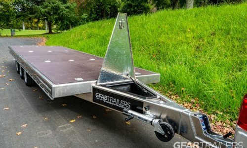 GFAB Triple Axle Alloy Flat Deck Trailer - Toolbox