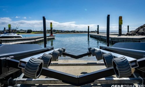 GFAB Alloy Black Single Sportski Trailer - roller bunks GFAB Alloy Black Single Sportski Trailer - roller bunks