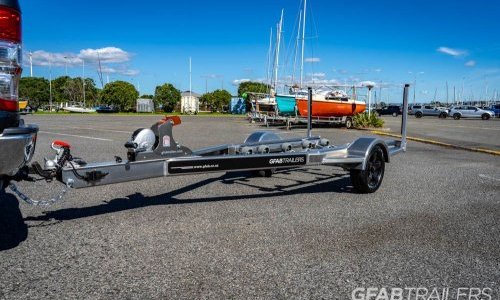 GFAB Alloy Single Jet Ski Trailer - front view GFAB Alloy Single Jet Ski Trailer - front view