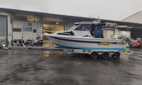 McLay 630 on GFAB Alloy Transport Trailer McLay 630 on GFAB Alloy Transport Trailer